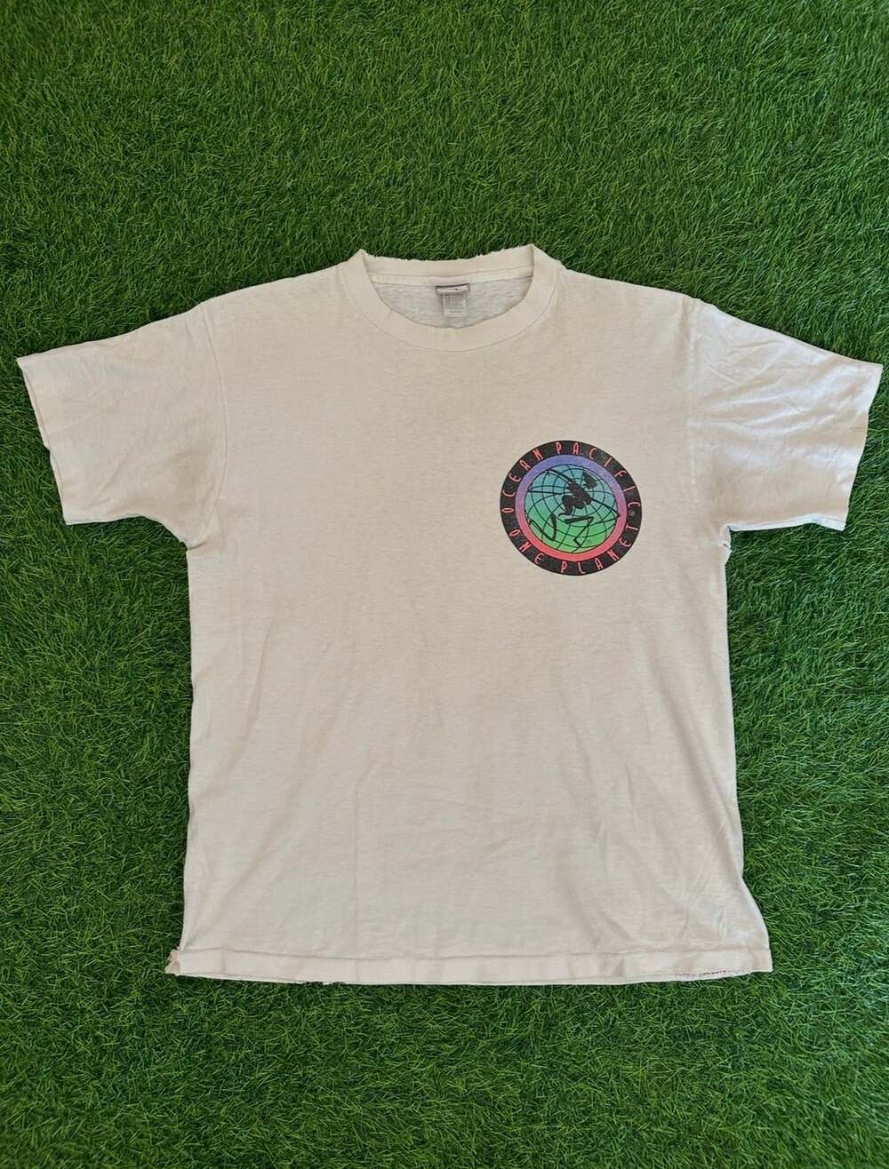 Vintage 1991 Ocean Pacific One Planet Graphic T-Shirt